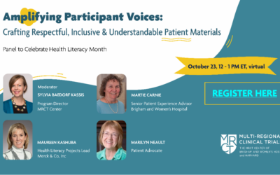 MRCT Webinar-Amplifying Participant Voices